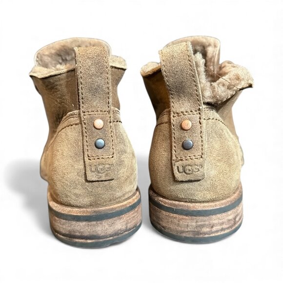 Uggs Brompton Mens Chukka Ankle Boot Shearling Fur Lined 10 - Picture 6 of 9
